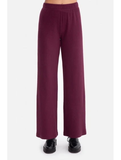 Kalhoty z úpletu švestka model 21379844 - BeWear