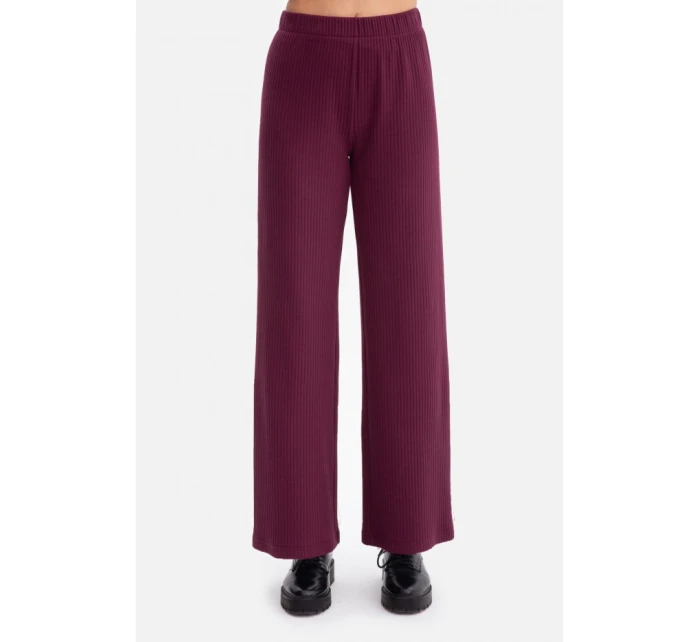 Kalhoty z úpletu švestka model 21379844 - BeWear Kalhoty z úpletu švestka model 21379844 - BeWear