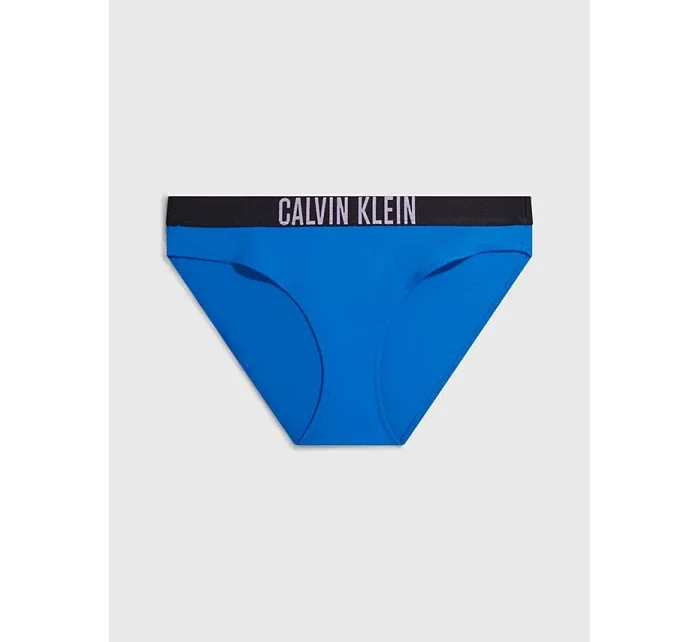 Dámský spodní díl bikin KW0KW01983 C4X modrá - černá - Calvin Klein