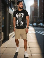 Pánské tričko s potiskem černé Dstreet model 21988529 - FashionStreet