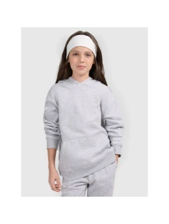 Dívčí nepruhovaná mikina s kapucí 4F 4FJWMM00TSWSF1862-25M