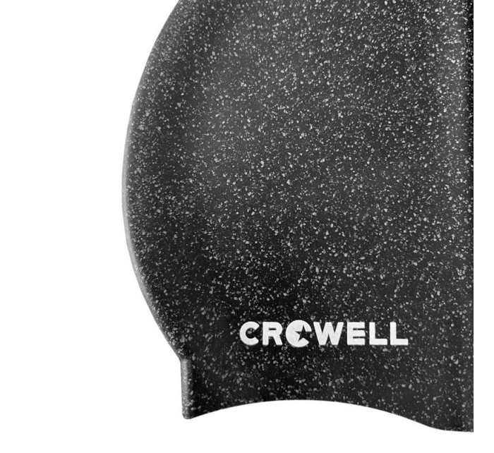 Crowell Recycling Pearl černá barva silikonové plavecké čepice.1