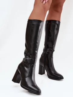 Kozačky na podpatku  model 218733 Step in style