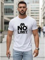 Koszulka męska z nadrukiem No biały model 22182618 - FashionStreet Koszulka męska z nadrukiem No biały model 22182618 - FashionStreet