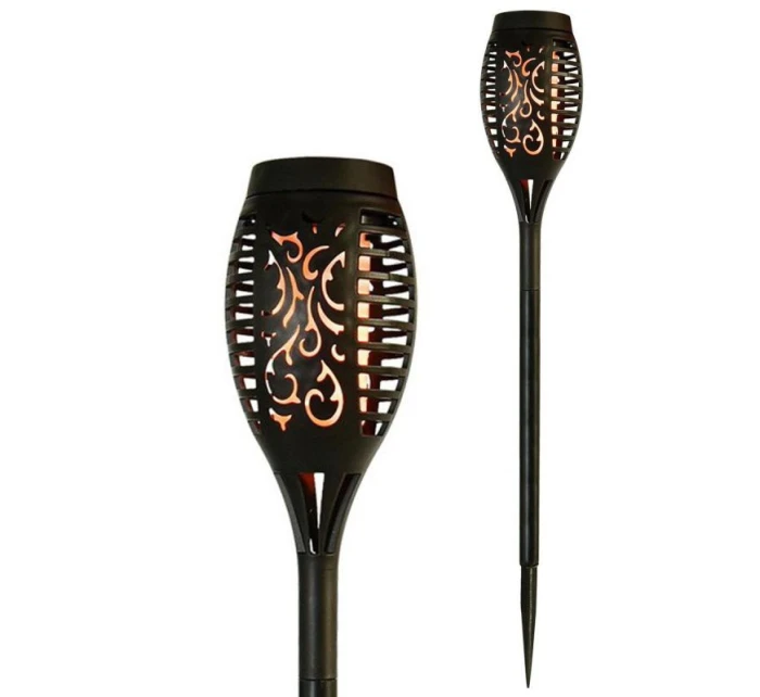 DANCING FLAMES SOLAR LAMP 12 LED SMD 7x7x50CM