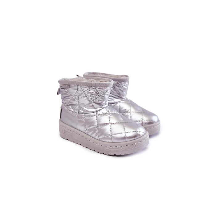 Dětské teplé sněhule Big Star KK374241 Stříbro Dětské teplé sněhule Big Star KK374241 Stříbro