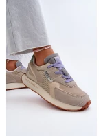 Dámské tenisky na platformě s paměťovou pěnou Big Star NN274681 béžové Dámské tenisky na platformě s paměťovou pěnou Big Star NN274681 béžové