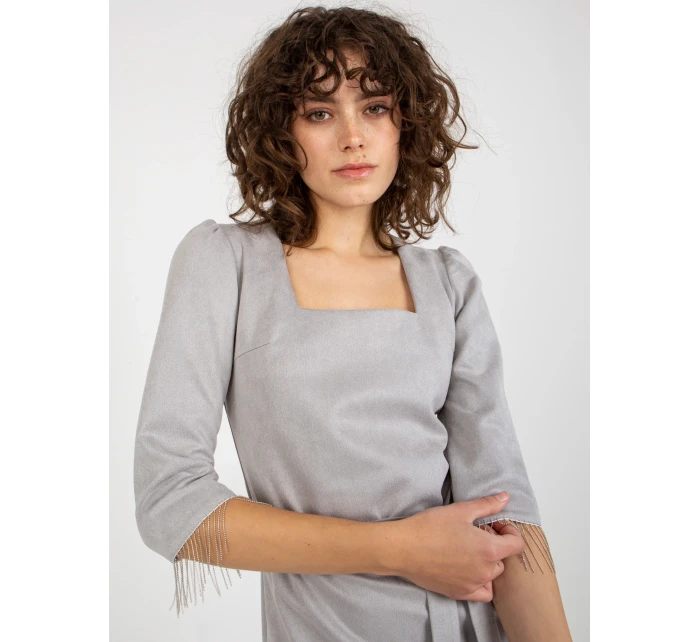 LK SK 509144 šaty.98 šedá