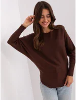 PM SW PM 3588 jumper.00X tmavě hnědá PM SW PM 3588 jumper.00X tmavě hnědá