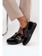 Dámské tenisky na platformě Vinceza – černé Dámské tenisky na platformě Vinceza – černé