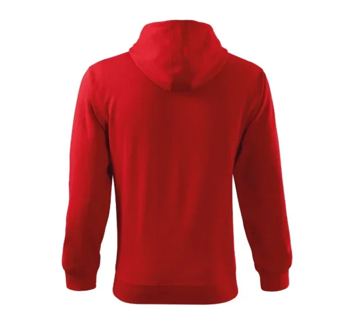 Trendy Zipper mikina pánská červená