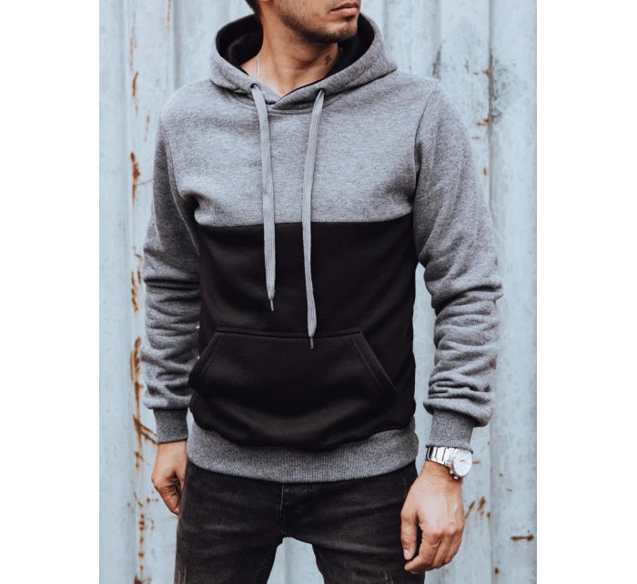 Pánská tmavě šedá mikina FashionStreet BX5798