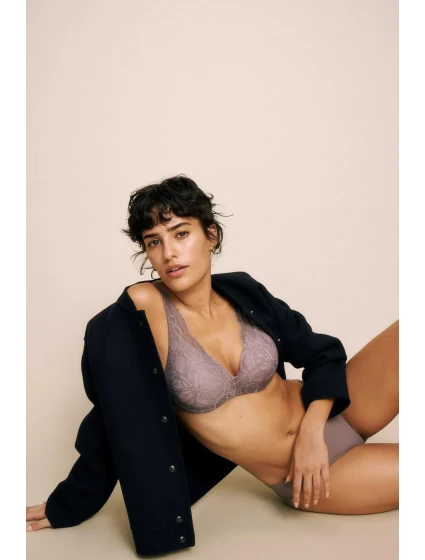 Dámská podprsenka Body Make-Up Illusion Lace WP - GRAY - šedá 3091 - TRIUMPH