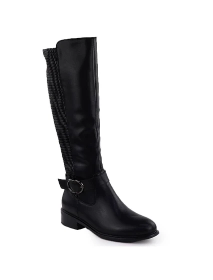 Dámské kozačky s ozdobným páskem černé model 21905554 - FILIPPO Dámské kozačky s ozdobným páskem černé model 21905554 - FILIPPO