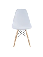 SKANDINÁVSKÁ ŽIDLE MATRACE BÍLÁ SADA 2 KS