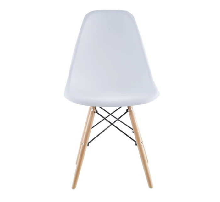 SKANDINÁVSKÁ ŽIDLE MATRACE BÍLÁ SADA 2 KS