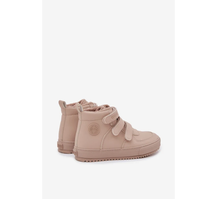 Zateplené boty sneakers dětské na suchý zip Big Star model 21706380 béžové - Big Star Shoes Zateplené boty sneakers dětské na suchý zip Big Star model 21706380 béžové - Big Star Shoes