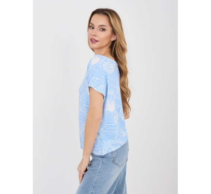 T shirt D12110M02646F jasny niebieski