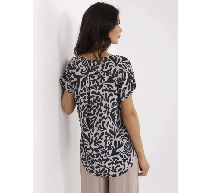 Bluzka model 21057931 granatowy - FPrice Bluzka model 21057931 granatowy - FPrice