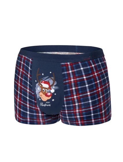 Sobí boxerky 007/57 Merry Christmas navy blue - Cornette Sobí boxerky 007/57 Merry Christmas navy blue - Cornette