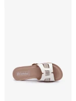 Pohodlné lesklé dámské žabky Inblu BA000050 White