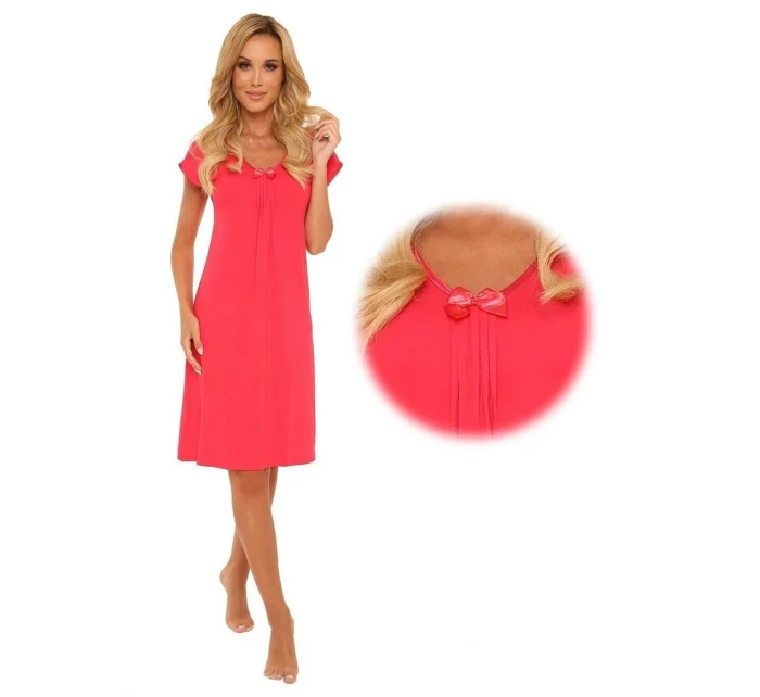 Dámská noční košile Visa 870 Červená - De Lafense Dámská noční košile Visa 870 Červená - De Lafense