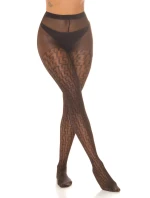 Punčochové kalhoty s geometrickým vzorem SH5015 - InStylefashion