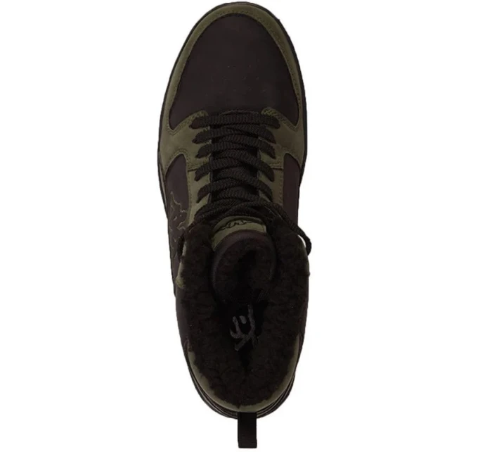 Pánské kotníkové zimní kožešinové boty 243374 3111 Tmavě zelená s černou - Kappa Pánské kotníkové zimní kožešinové boty 243374 3111 Tmavě zelená s černou - Kappa