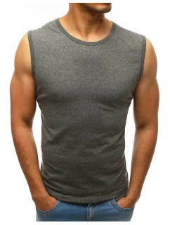 Pánské tílko bez potisku antracitové FashionStreet RX3511