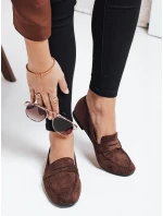 Dámské semišové hnědé mokasíny Dstreet model 21993229 - FashionStreet