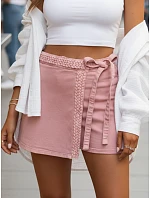 Dámská džínová sukně-šortky růžová FashionStreet SY0496