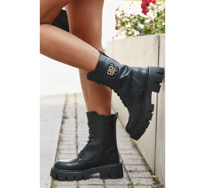 Zateplené workery dámské s ozdobou Černé model 21708949 - Boto Zateplené workery dámské s ozdobou Černé model 21708949 - Boto