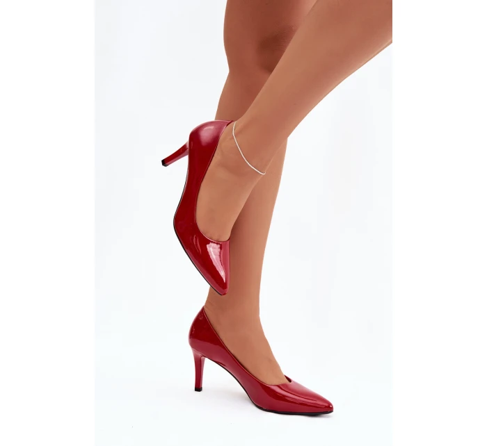 Lakované Lodičky Sergio Leone 1336 Červené