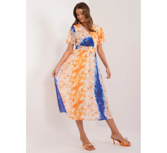 Sukienka DHJ SK  pomarańczowy model 20095157 - FPrice