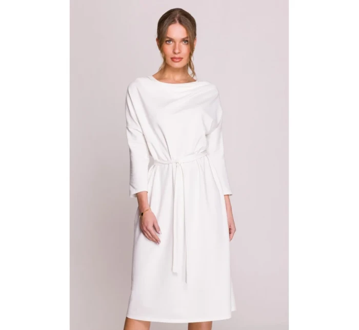 šaty nadměrné velikosti ecru barva model 20966322 - STYLOVE