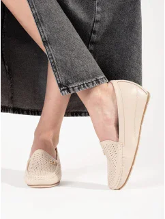 Exkluzívní  polobotky dámské hnědé ukryta koturna