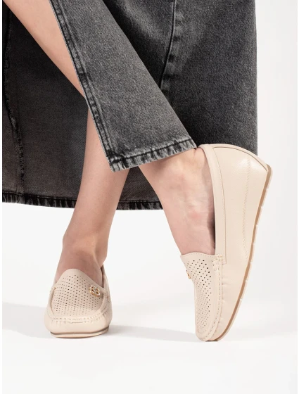 Exkluzívní  polobotky dámské hnědé ukryta koturna