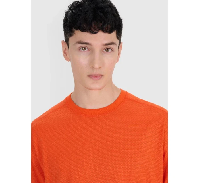 Pánské hladké tričko oversize 4F 4FRSS25TTSHM2653-70S pánské