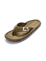 Pánské žabky Gumbies ISLANDER FLIP-FLOP PALM LEAF KHAKI