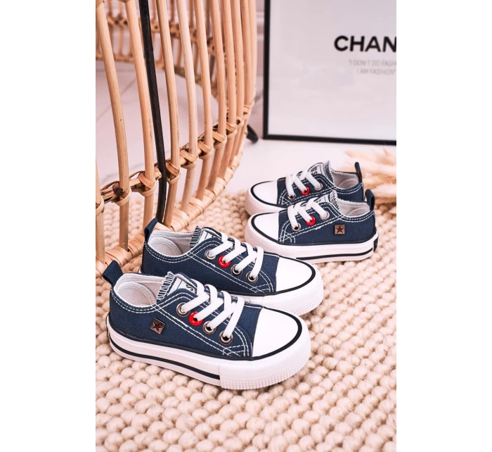 Dětské Klasické Tenisky Nízké BIG STAR HH374195 Tmavě Modré Dětské Klasické Tenisky Nízké BIG STAR HH374195 Tmavě Modré