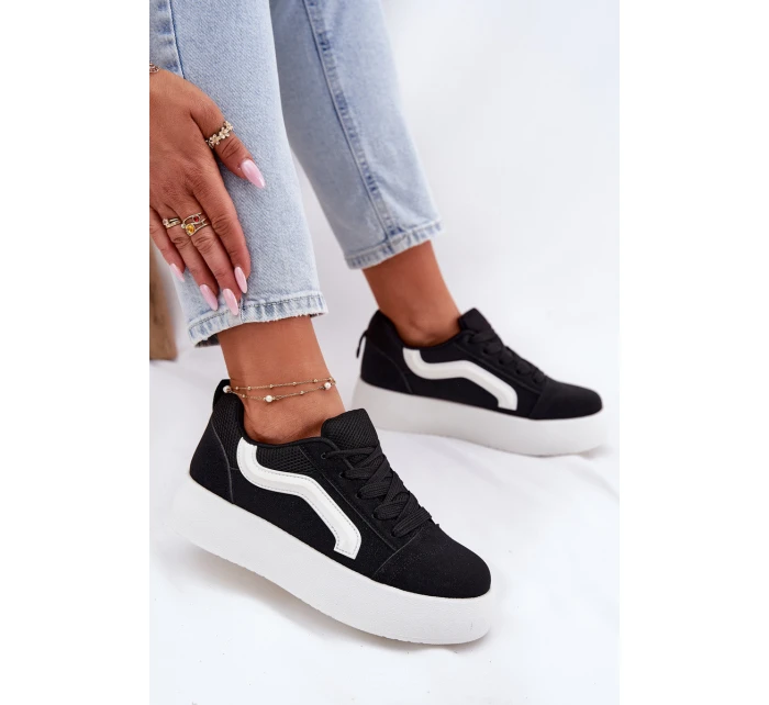 Dámské Tenisky Na Platformě Černé model 21694920 - Boto Dámské Tenisky Na Platformě Černé model 21694920 - Boto