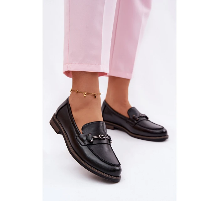 Dámské kožené mokasiny Vinceza 18132 Černé Dámské kožené mokasiny Vinceza 18132 Černé