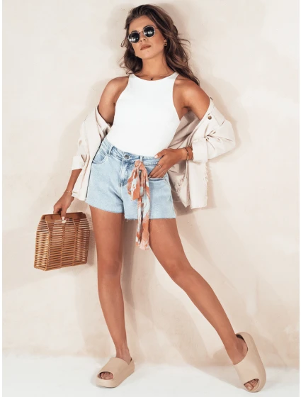 Dámské světle modré džínové šortky SUMRBREEZ FashionStreet SY0353 Dámské světle modré džínové šortky SUMRBREEZ FashionStreet SY0353