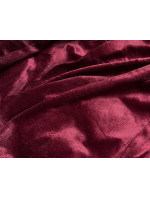 Dámská péřová zimní bunda ve vínové bordó barvě (2M-051)