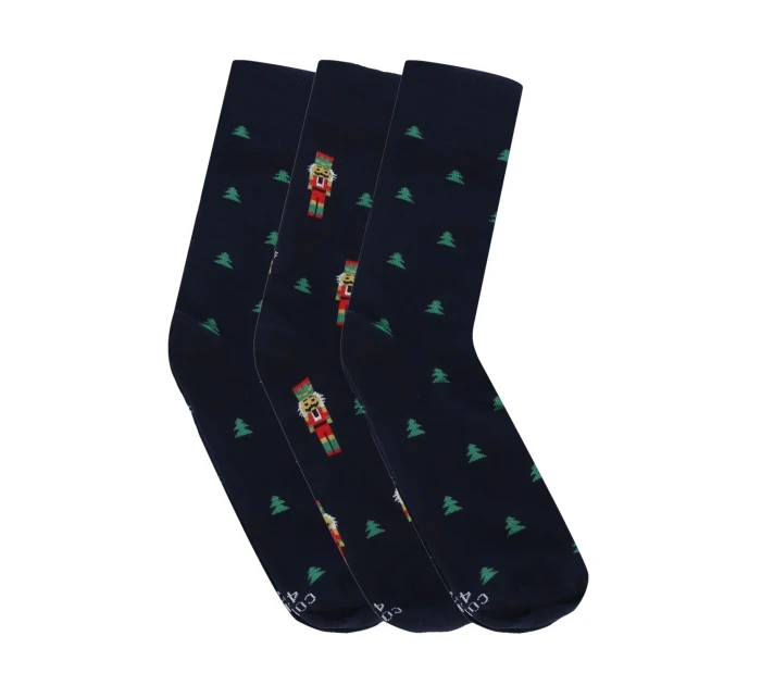Pánské ponožky 3 pack Premium 3 pack Christmas blue - CORNETTE