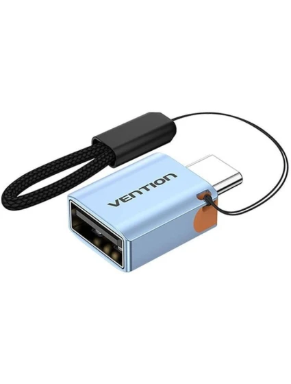 Adaptér USB 3.1 Vention USB-C na USB-A OTG se šňůrkou z hliníkové slitiny Adaptér USB 3.1 Vention USB-C na USB-A OTG se šňůrkou z hliníkové slitiny