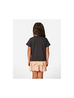 Tričko RIP CURL Rainbow Tropics Art Tee – dívčí, černé Tričko RIP CURL Rainbow Tropics Art Tee – dívčí, černé