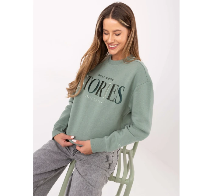 Mikina D10608BC02801A3NO pistácie Mikina D10608BC02801A3NO pistácie