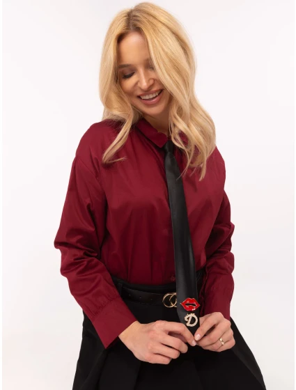 DHJ košile KS 9213 1.77P bordó