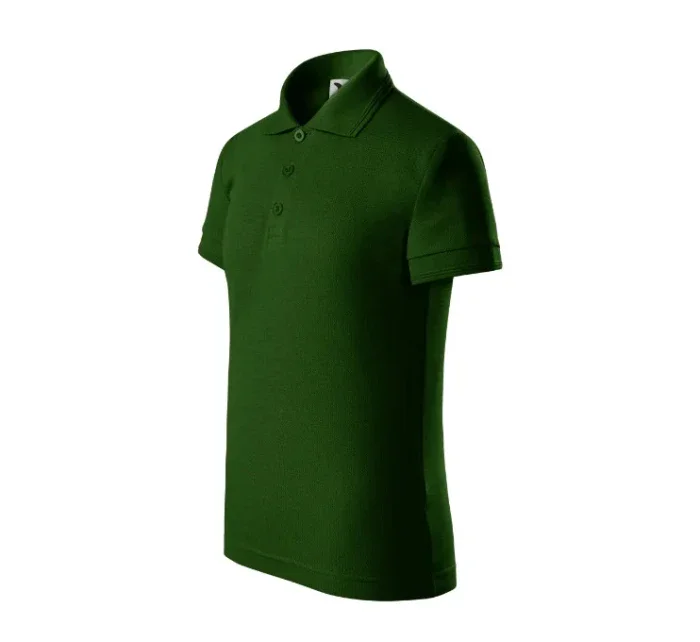 Pique Polo polokošile dětská lahvově zelená Pique Polo polokošile dětská lahvově zelená